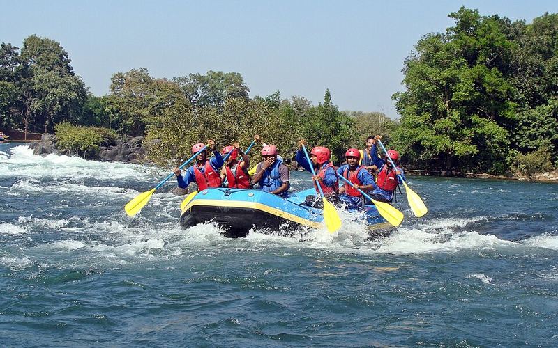 River rafting on the Kali river, Dandeli