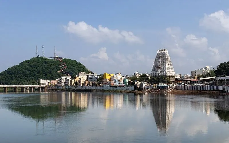 Srikalahasti temple and hill